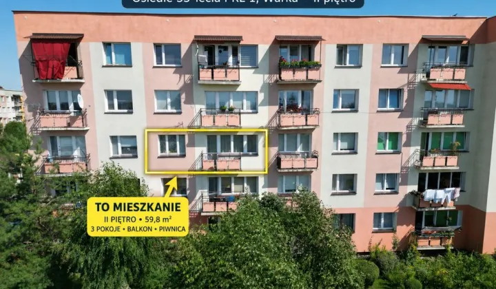 Mieszkanie 3-pokojowe Warka Centrum, os. 35-lecia PRL