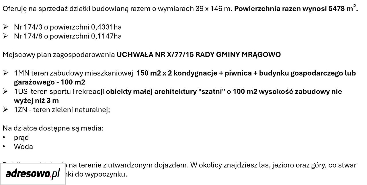 Działka budowlana Kiersztanowo. Zdjęcie 7