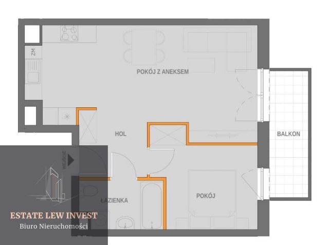 Mieszkanie 2-pokojowe Kraków, ul. Wrocławska. Zdjęcie 15