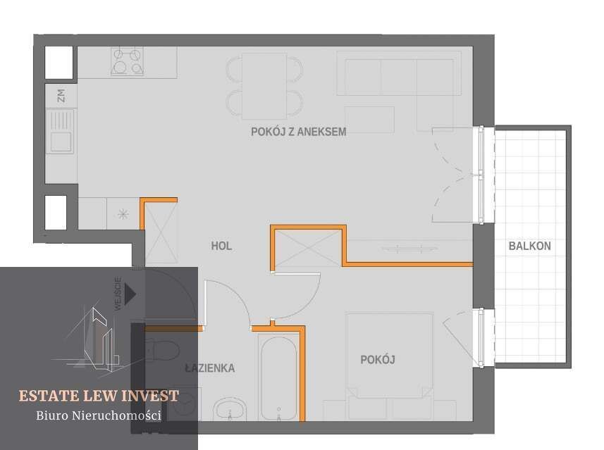 Mieszkanie 2-pokojowe Kraków, ul. Wrocławska. Zdjęcie 15