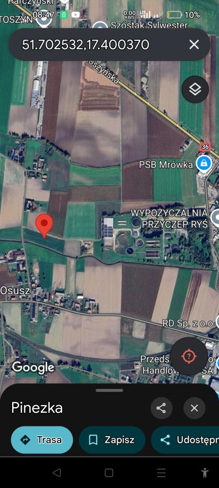 Działka budowlana Jarocin, ul. Polna