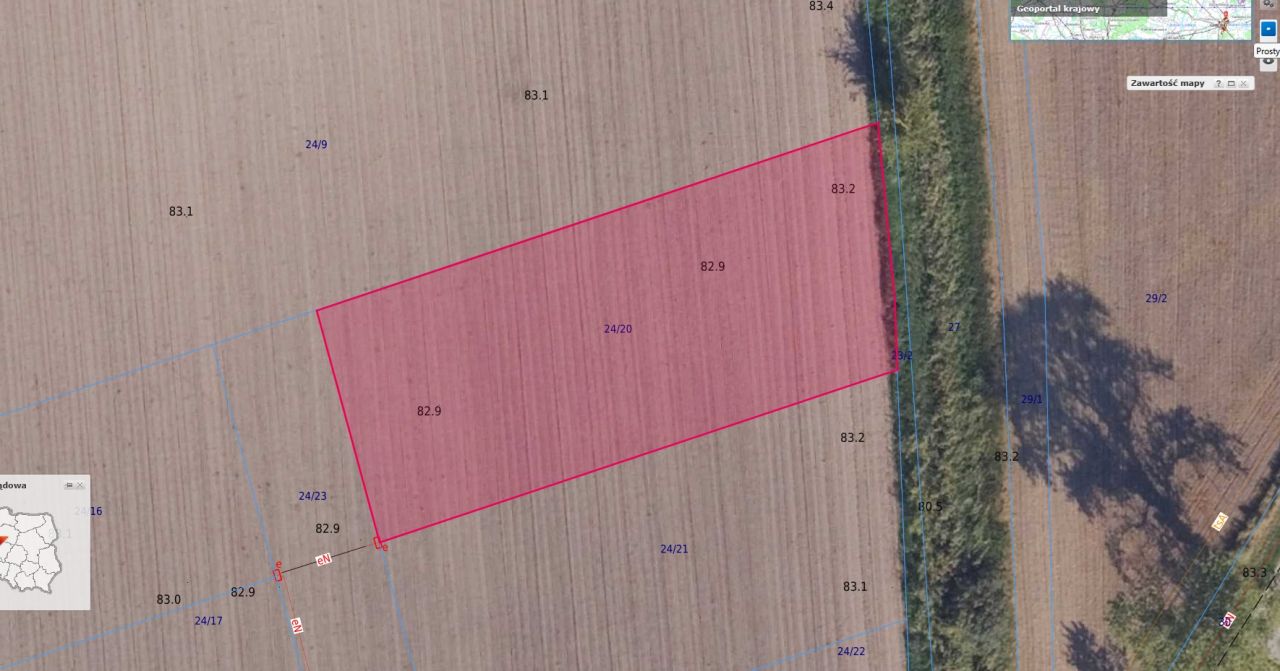 Działka budowlana Kościelec. Zdjęcie 5