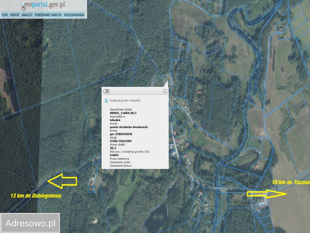 Działka budowlana Stare Osieczno. Zdjęcie 3