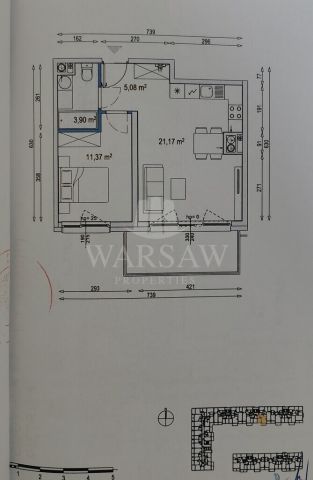 Mieszkanie 2-pokojowe Warszawa Mokotów, ul. Domaniewska. Zdjęcie 5
