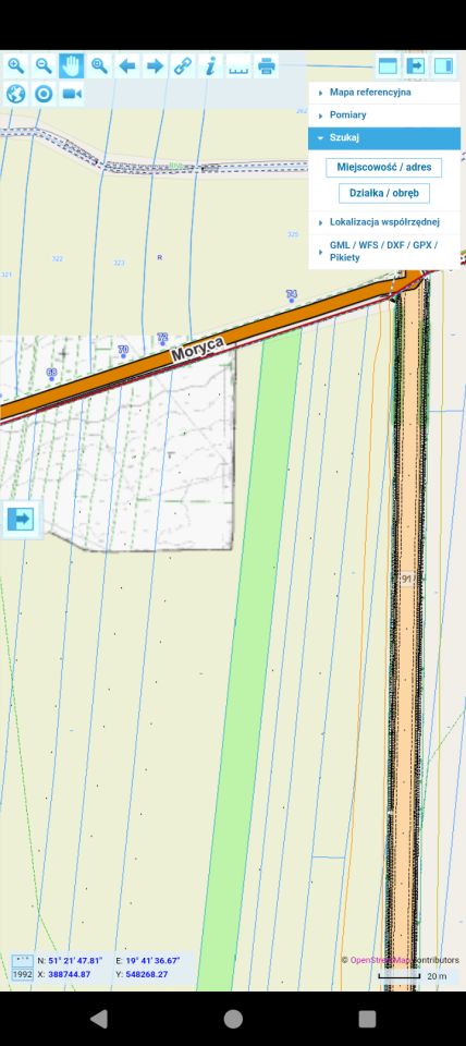 Działka rolna Piotrków Trybunalski Moryca, ul. Moryca