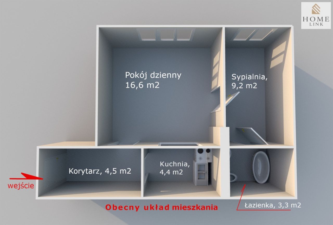 Mieszkanie 2-pokojowe Olsztyn Zatorze, ul. Katowicka. Zdjęcie 13