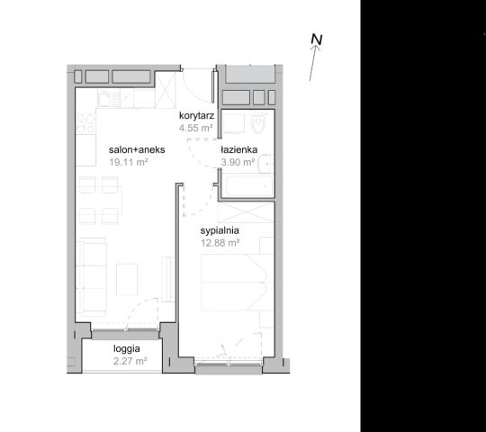 Mieszkanie 2-pokojowe Wrocław Tarnogaj, ul. Piękna. Zdjęcie 7