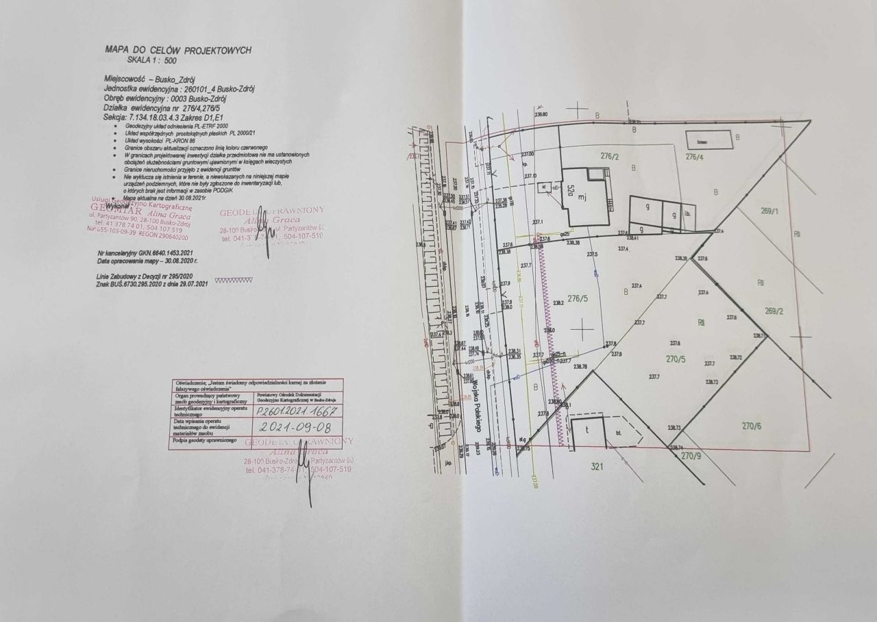 Działka inwestycyjna Busko-Zdrój, ul. Wojska Polskiego. Zdjęcie 6