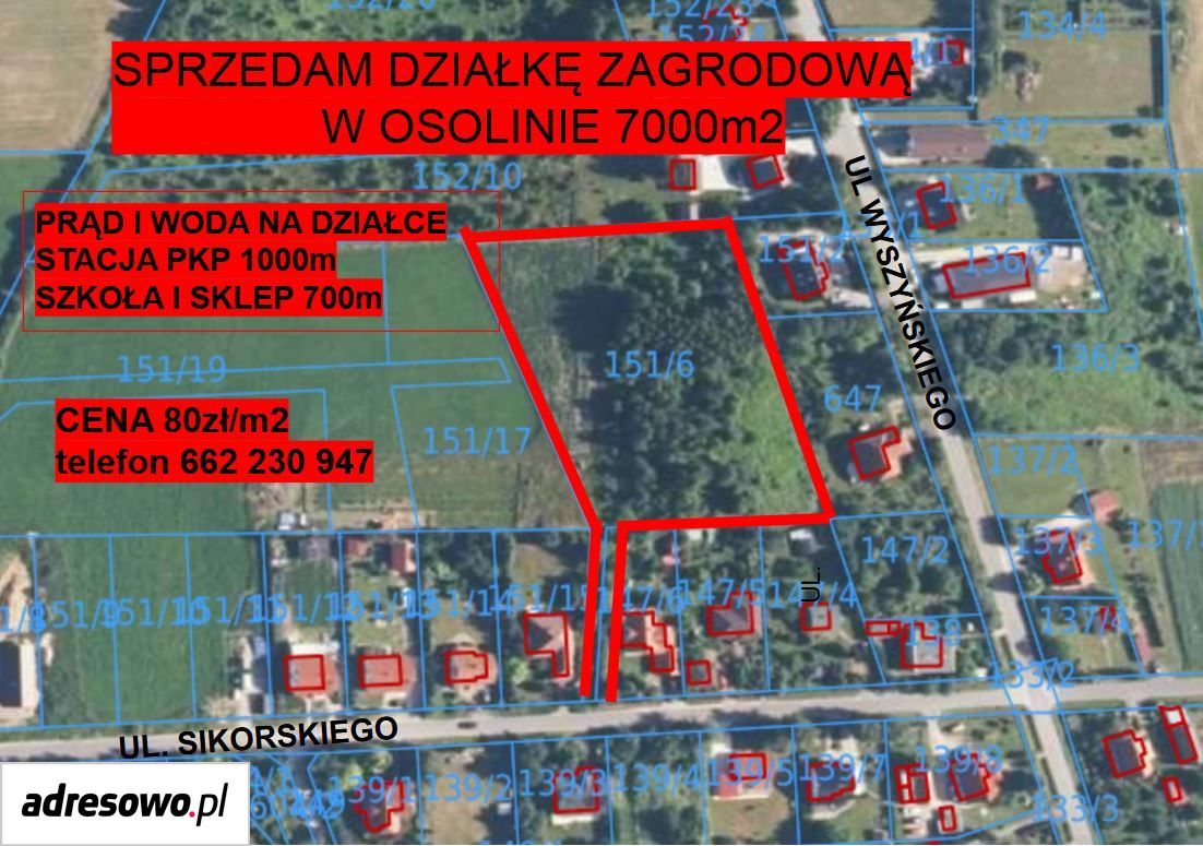 Zemljišče, 7000 m²