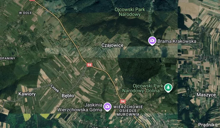 Działka rekreacyjna Czajowice, ul. Widokowa