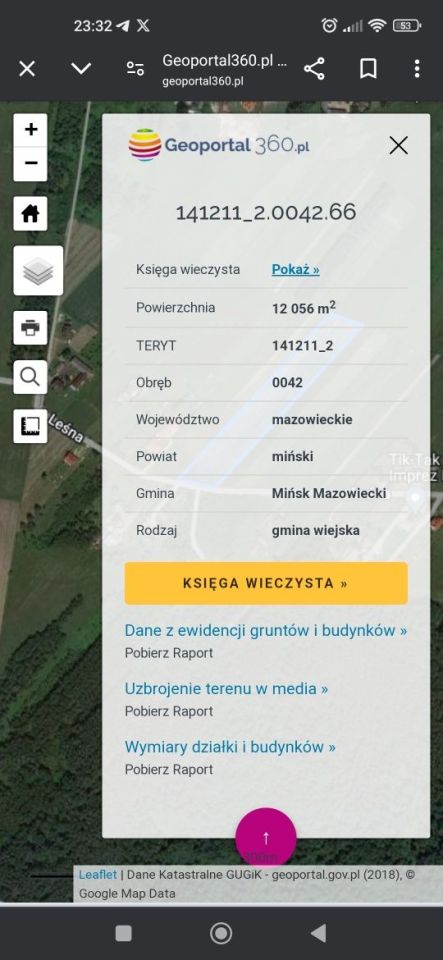 Działka budowlana Zamienie. Zdjęcie 2