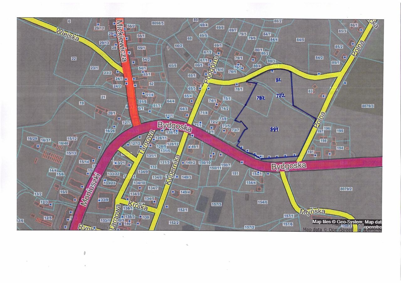 Działka inwestycyjna Człopa, ul. Bydgoska. Zdjęcie 3