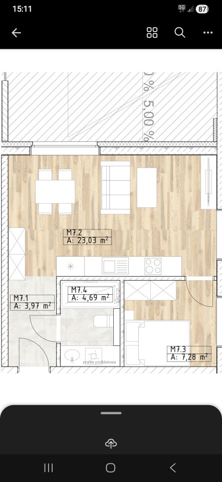 Mieszkanie 2-pokojowe Racibórz Ostróg, ul. Cecylii. Zdjęcie 2
