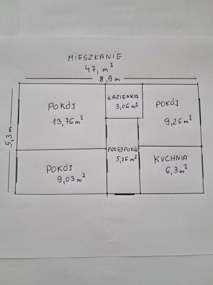 Mieszkanie 3-pokojowe Gniezno, ul. Budowlanych. Zdjęcie 7