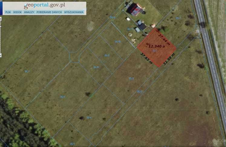 Działka budowlana Chorzele, ul. Grunwaldzka. Zdjęcie 1