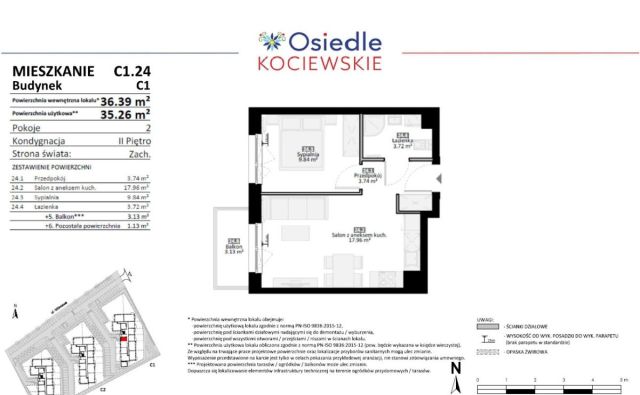 Mieszkanie 2-pokojowe Tczew. Zdjęcie 15