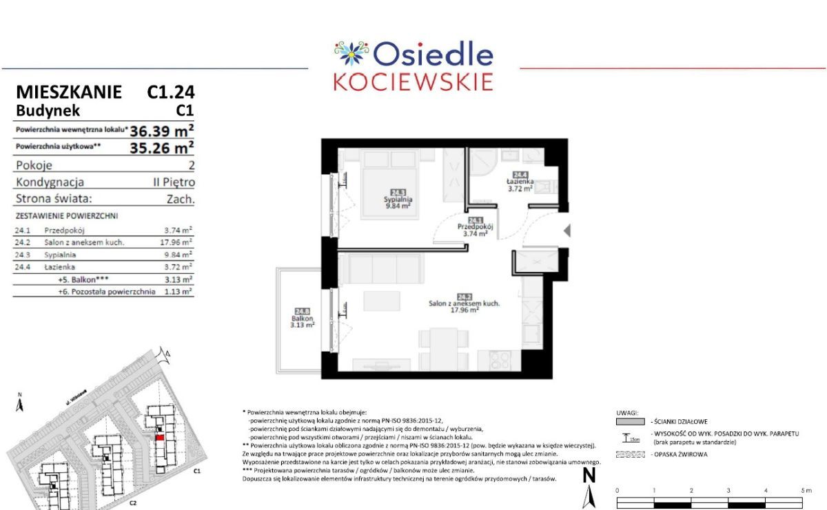 Mieszkanie 2-pokojowe Tczew. Zdjęcie 15