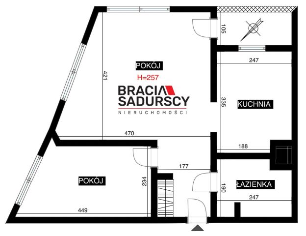 Mieszkanie 2-pokojowe Kraków, ul. Republiki Korczakowskiej. Zdjęcie 3