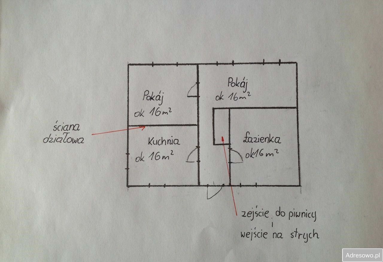dom wolnostojący, 2 pokoje Barwałd Średni. Zdjęcie 3