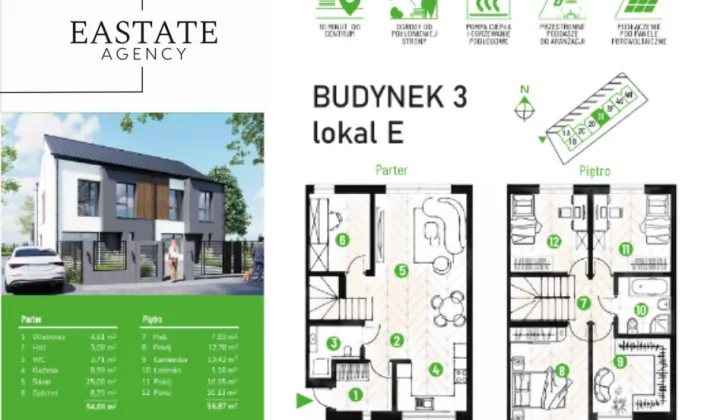 dom szeregowy, 5 pokoi Legionowo Bukowiec, ul. Grudzie
