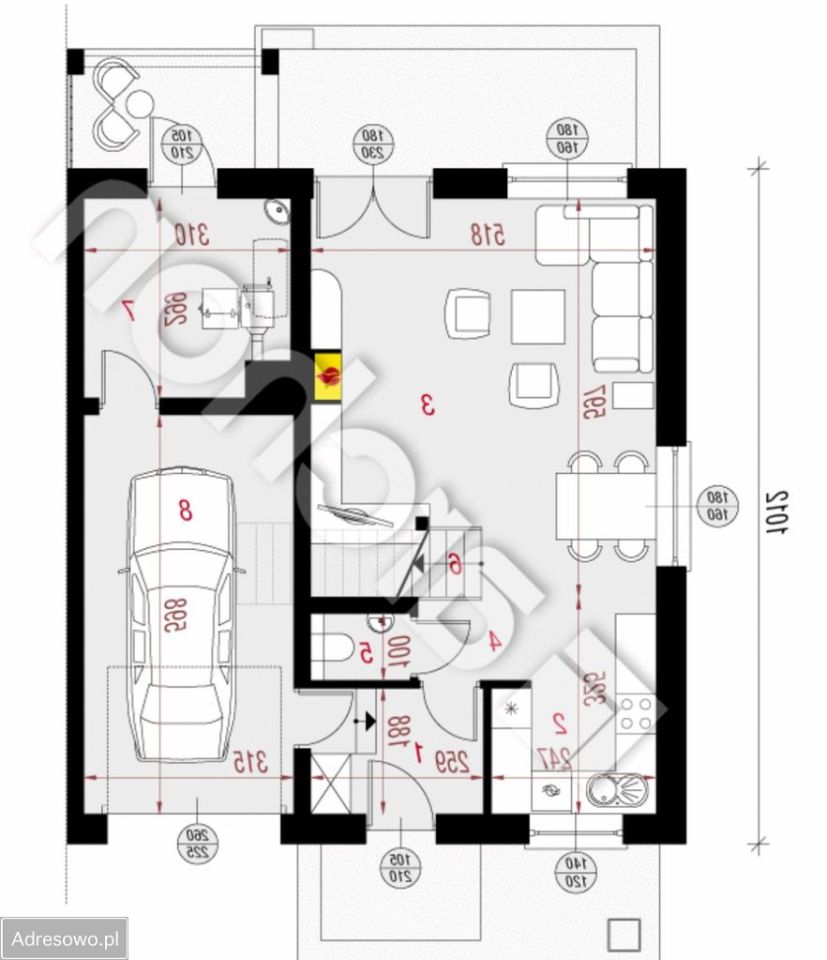 bliźniak, 5 pokoi Prószków. Zdjęcie 3