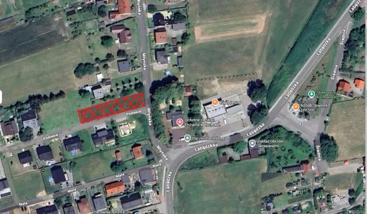 Działka budowlana Kozłów Podlesie, ul. Podlesie