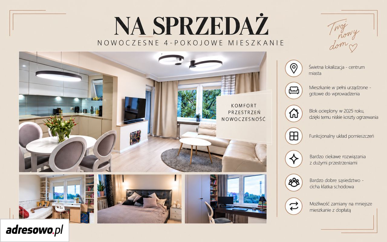 Mieszkanie 4-pokojowe Chodzież, ul. Prezydenta Ryszarda Kaczorowskiego. Zdjęcie 2