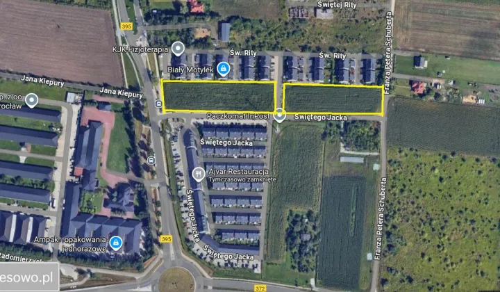 Działka budowlana Iwiny, ul. św. Jacka
