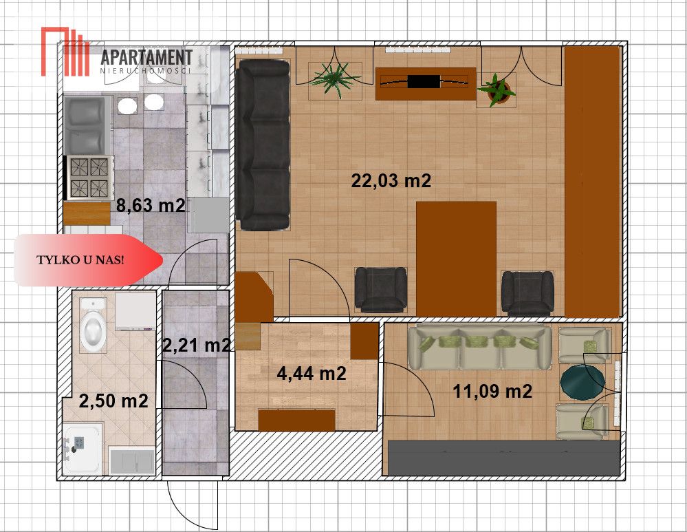 Mieszkanie 2-pokojowe Świerzenko. Zdjęcie 14