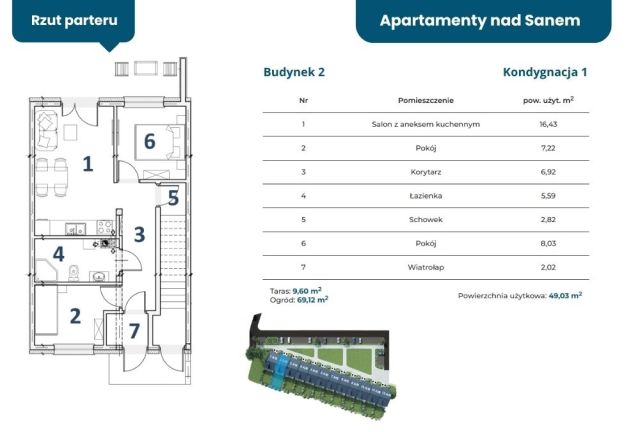 Mieszkanie 3-pokojowe Lesko, ul. Piłsudskiego. Zdjęcie 7
