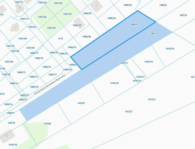 Działka budowlana Mońki, ul. Władysława Stanisława Reymonta. Zdjęcie 1