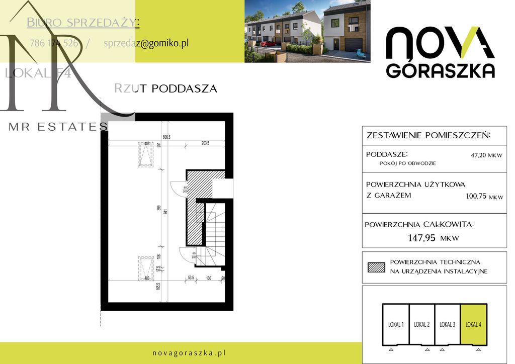 dom szeregowy, 4 pokoje Góraszka. Zdjęcie 6