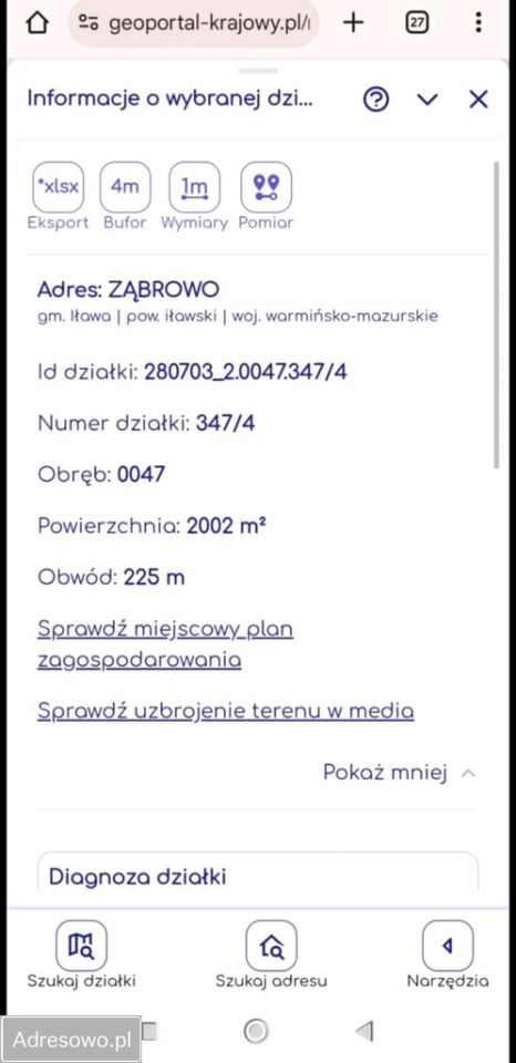 Działka budowlana Ząbrowo. Zdjęcie 4