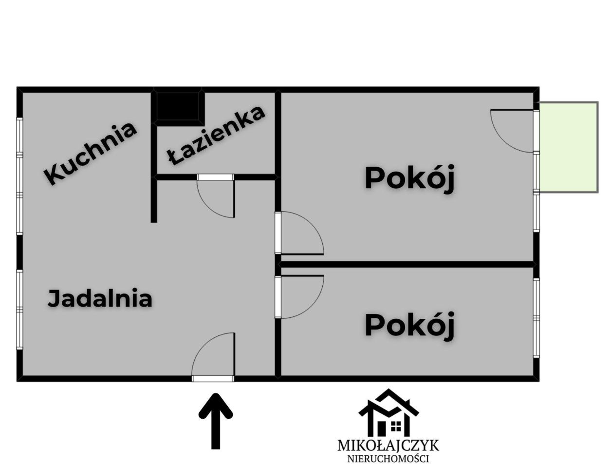Mieszkanie 2-pokojowe Bartoszyce, ul. Bohaterów Warszawy. Zdjęcie 9