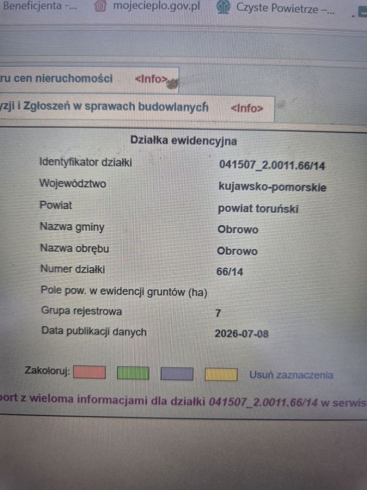 Działka budowlana Obrowo. Zdjęcie 3