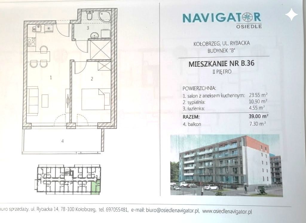 Mieszkanie 2-pokojowe Kołobrzeg Centrum, ul. Rybacka. Zdjęcie 21