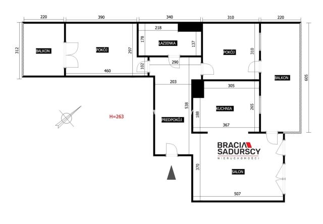 Mieszkanie 3-pokojowe Kraków Grzegórzki, ul. Dąbska. Zdjęcie 39