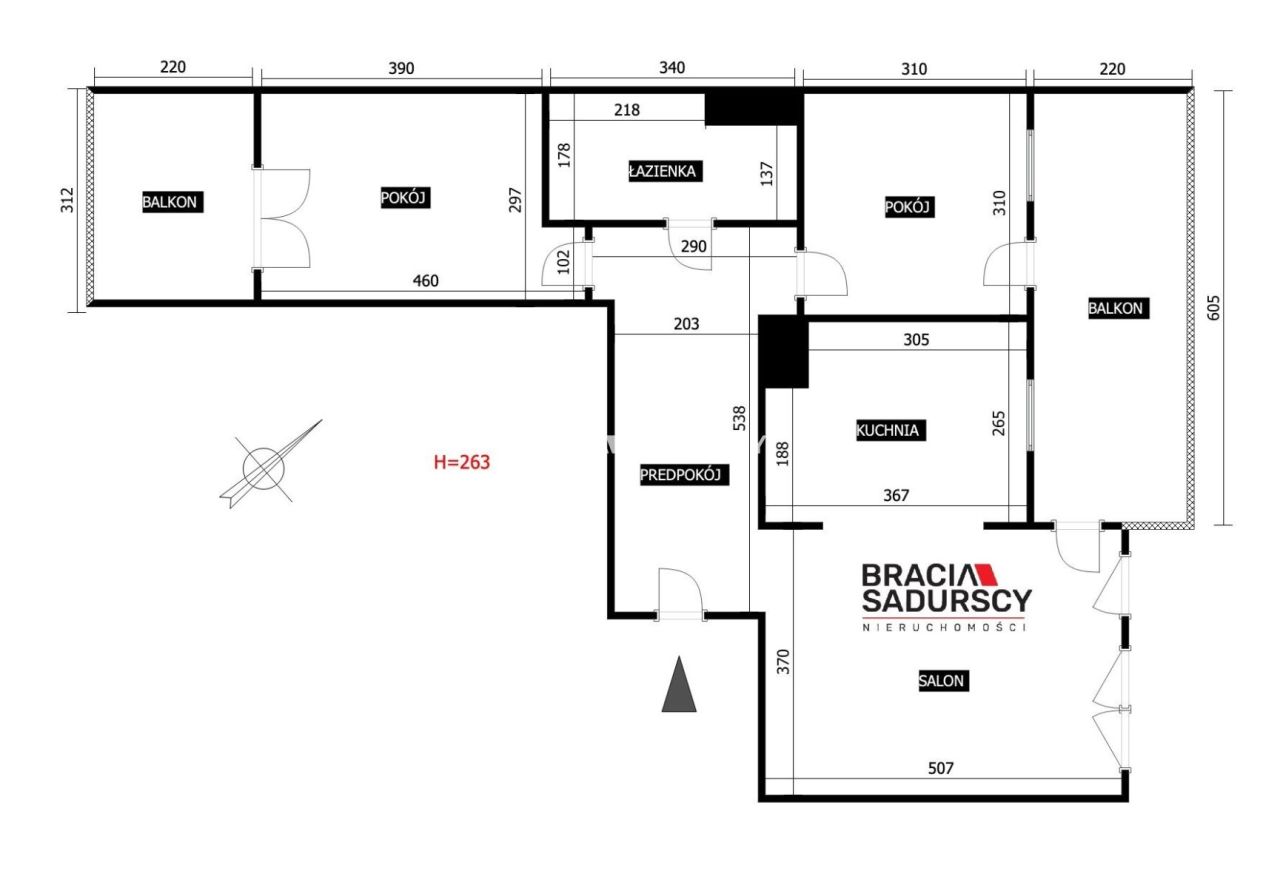 Mieszkanie 3-pokojowe Kraków Grzegórzki, ul. Dąbska. Zdjęcie 39