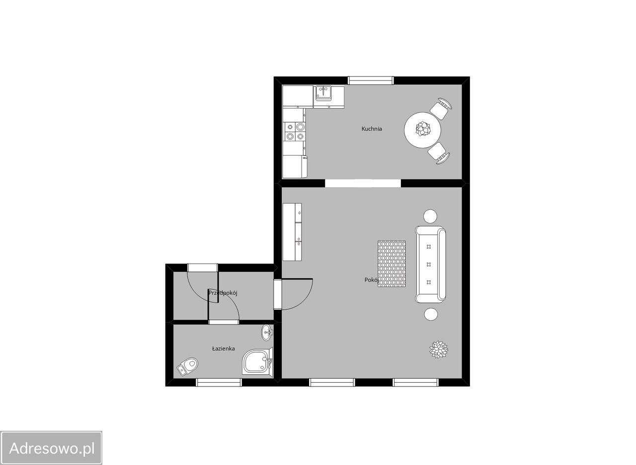 Mieszkanie 2-pokojowe Katowice Załęże, ul. Wincentego Janasa. Zdjęcie 8