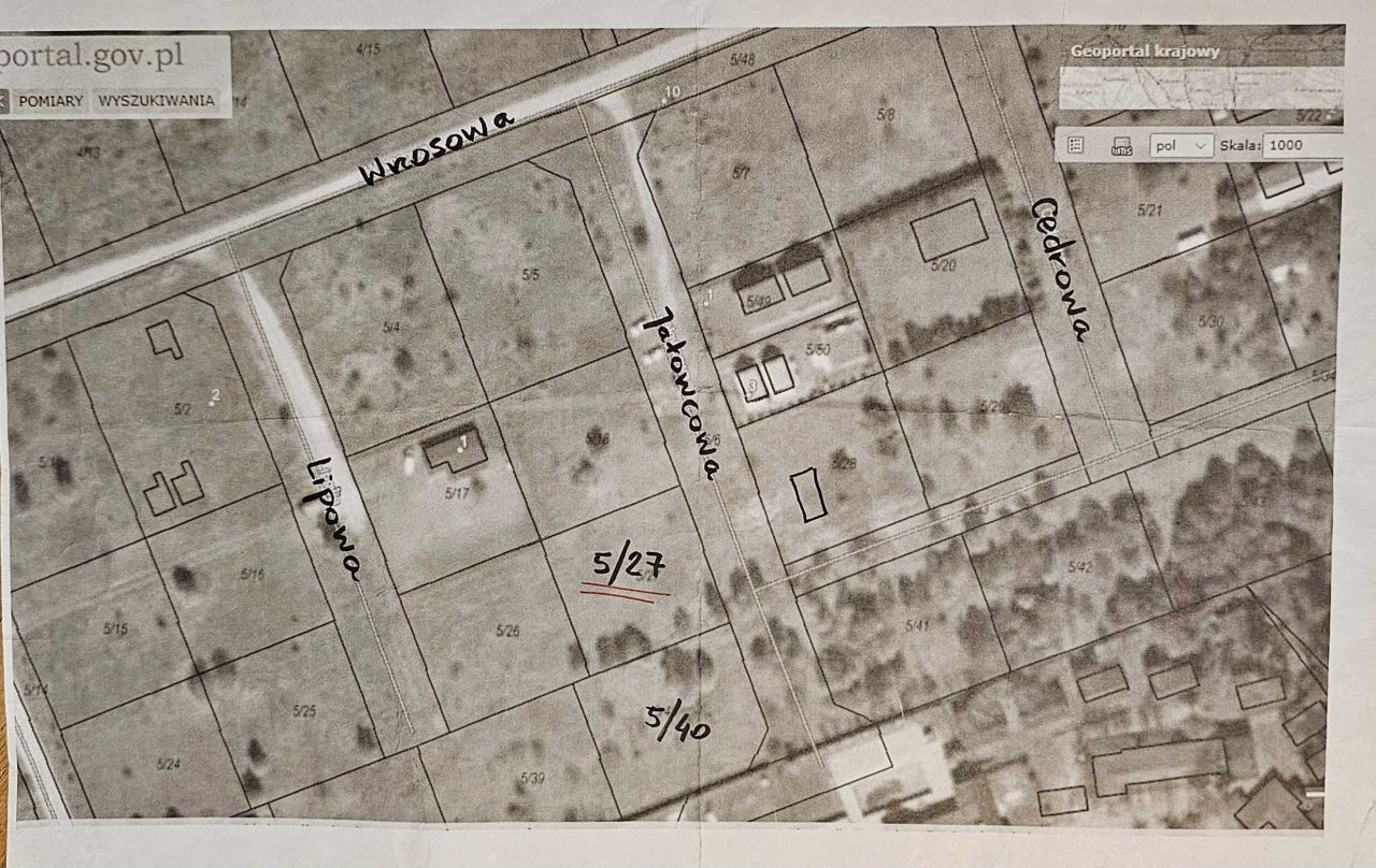 Działka rekreacyjna Dębina, ul. Jałowcowa