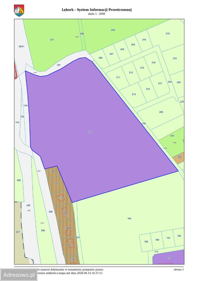Działka inwestycyjna Lębork. Zdjęcie 9