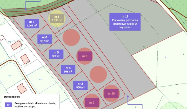 Działka budowlana Żółwin kolonia