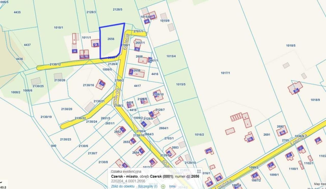 Działka budowlana Czersk, ul. 60-lecia. Zdjęcie 2