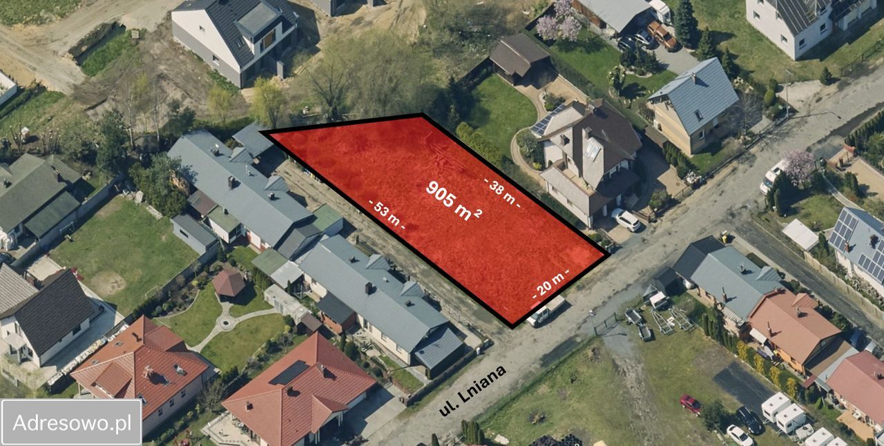 Działka budowlana Leszno Zatorze, ul. Lniana. Zdjęcie 3