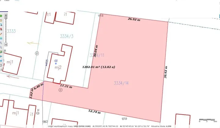 Działka budowlana Bielsk Podlaski, ul. Zamkowa