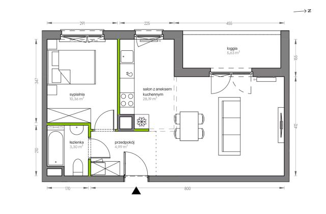 Mieszkanie 2-pokojowe Kraków Płaszów, ul. Myśliwska. Zdjęcie 25