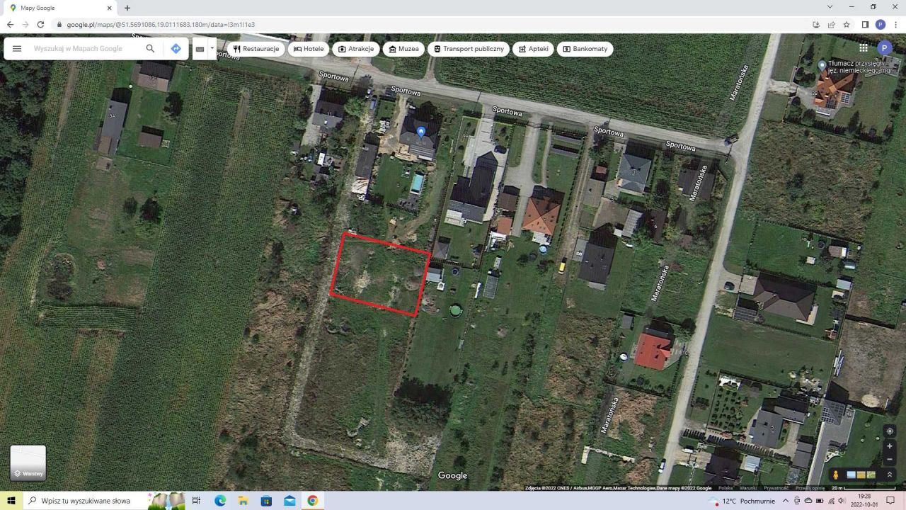 Działka rolno-budowlana Zduńska Wola, ul. Sportowa