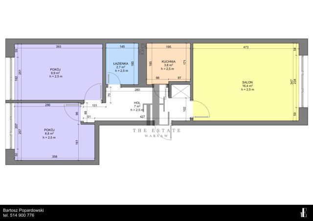 Mieszkanie 3-pokojowe Warszawa Bielany, ul. Szegedyńska. Zdjęcie 9