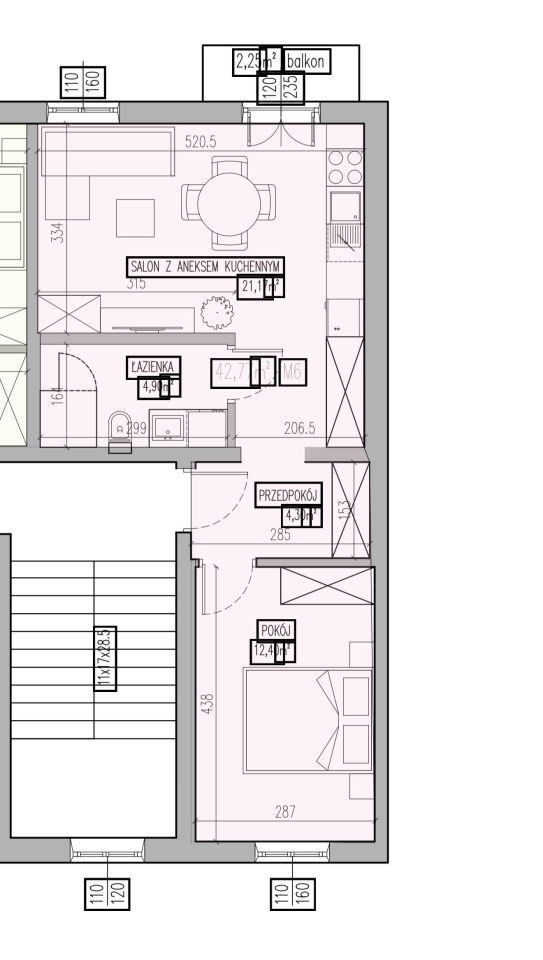 Mieszkanie 2-pokojowe Siedlce, ul. Józefa Formińskiego. Zdjęcie 8
