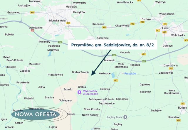 Działka rolna Przymiłów. Zdjęcie 11